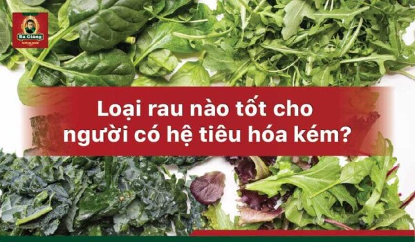 Loại rau nào tốt cho người có hệ tiêu hóa kém?